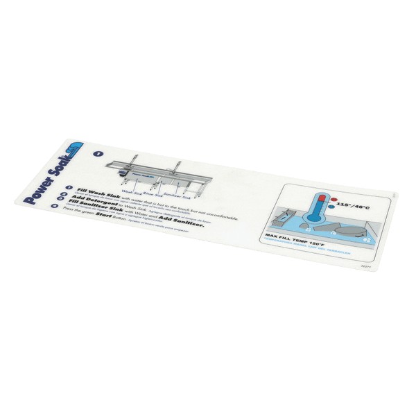 (image for) Power Soak Systems 32277 DECAL - BACKSPLASH STEP 1 L-R